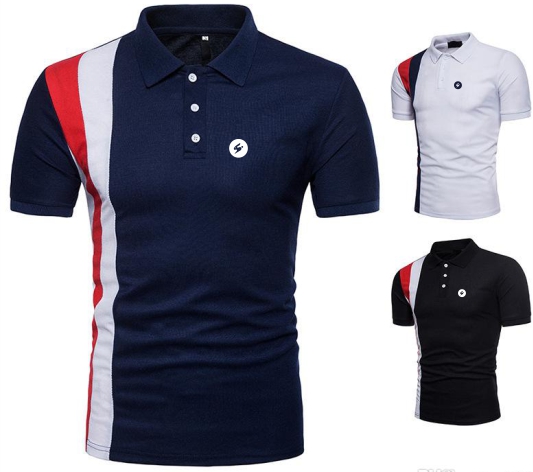 Stripe Down Polo T-shirt for Men & Women – Fabric Eight®